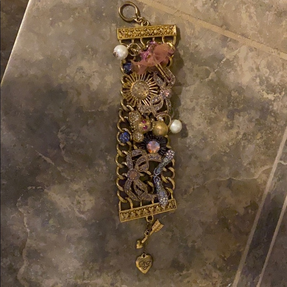 Betsey Johnson vintage statement charm bracelet